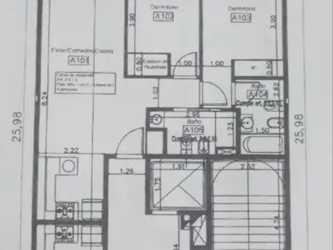 Departamento en Venta de 3 ambientes