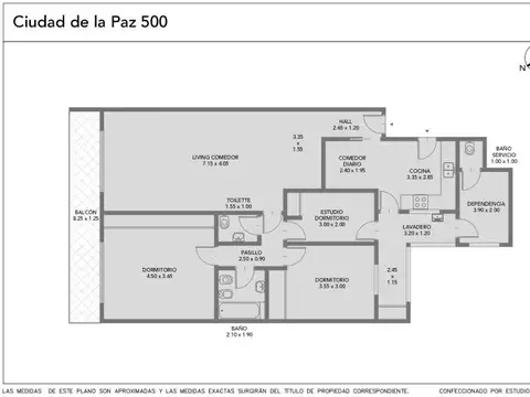 Departamento en Venta de 4 ambientes