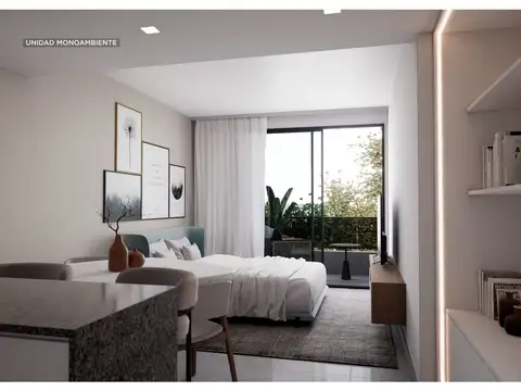 Departamento Monoambiente con 1 baño