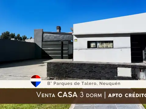 EN VENTA CASA 3 DORM. EN PB A ESTRENAR APTA CRED 