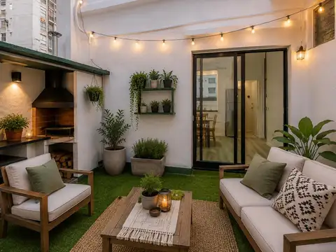 Departamento con patio en venta recoleta