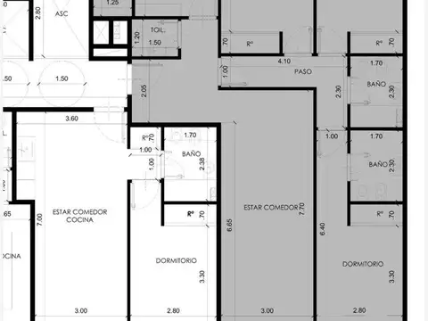 Emprendimiento en Villa Urquiza, departamento 4 ambientes.