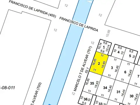 Terreno en Venta Cañada y Laprida apto locales 