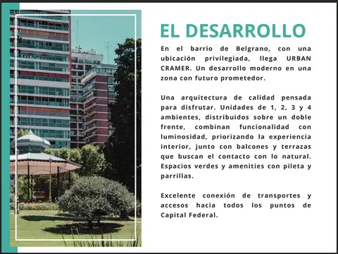 Departamento en Venta en Belgrano 2 dormitorios, Av Cramer 2700