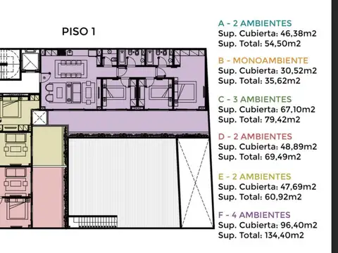 Departamento en Venta de 2 dormitorios
