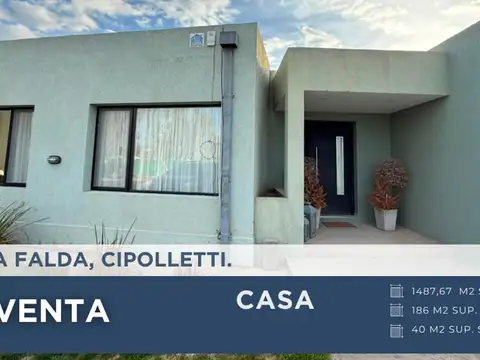CASA DE 3 DORM. EN B° PRIVADO LA FALDA, CIPOLLETTI