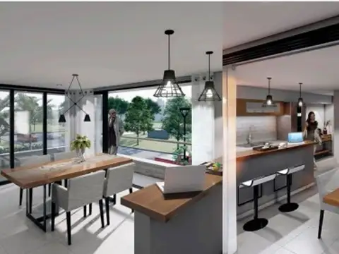 VENTA DPTO 3 AMB CON PATIO- COCHERA PARQUE LINEAL 