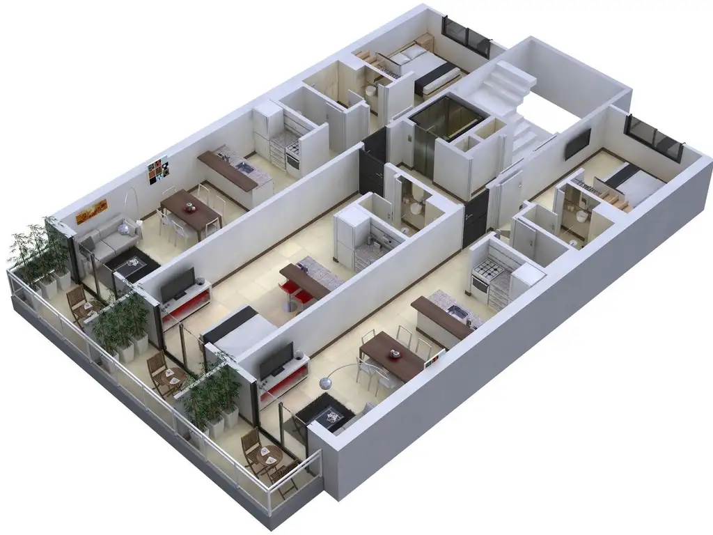 Palestina 714 de  1 y 2 Dormitorios