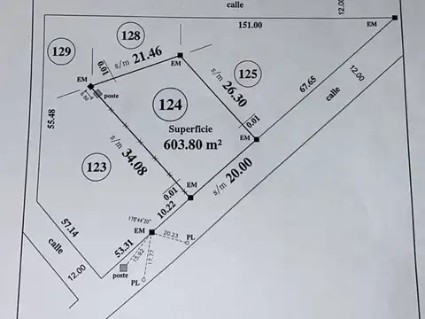 Lote 603,80m2 - Country Costa del Sol, Mar Chiquita