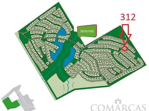 Lote terreno 312 en venta. Barrio Santa Inés, Comarcas de Luján. Financiación.
