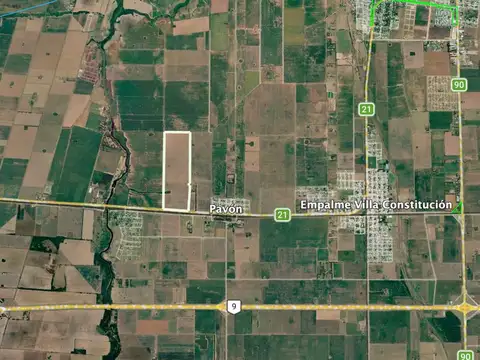 Excelente campo alquilado sobre ruta, en el Sur de Santa Fe
