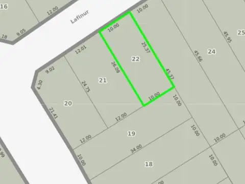 Terreno en Venta, FOT 1,2