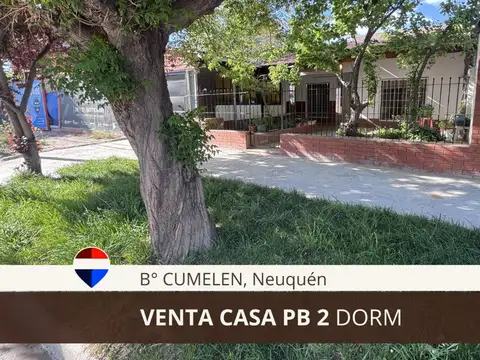 VENTA CASA 2 DORMITORIOS C/2 DPTOS EN PB  NEUQUEN