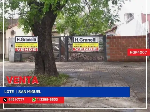 Terreno - Venta - Argentina, San Miguel - Domingo Faustino Sarmiento 1920