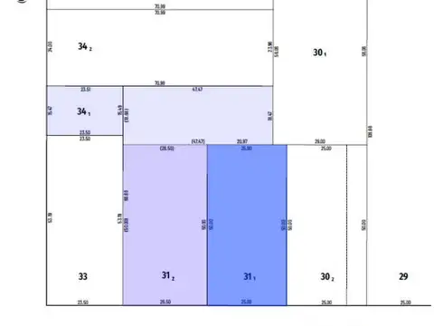Terreno en Venta 71  mts Fondo
