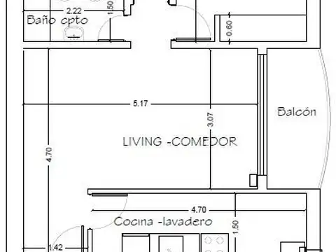 Departamento en Alquiler de 2 dormitorios