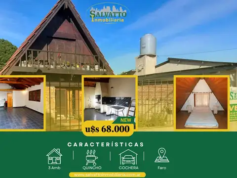 Chalet alpino con quincho y lote propio
