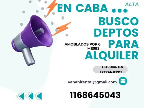 BUSCO DEPTOS PARA ALQUILAR