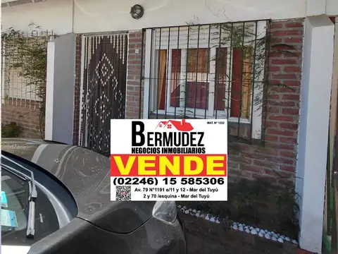 Venta Chalet 3 Ambientes Amoblado En Calle 3 Entre 55 Y 56 Mar Del Tuyu