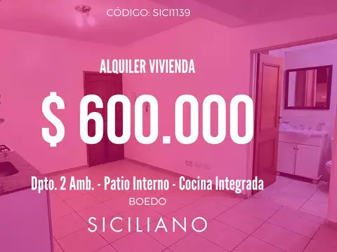 Departamento en Boedo