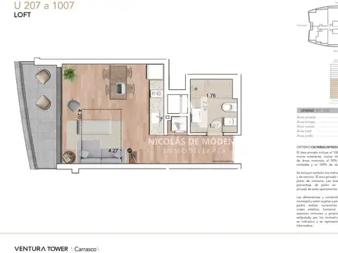 Departamento en Venta de 2 ambientes