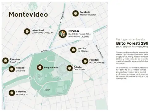 Departamento de 2 ambientes - La Blanqueada - Montevideo - Uruguay