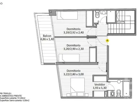 Departamento en Venta de 3 dormitorios