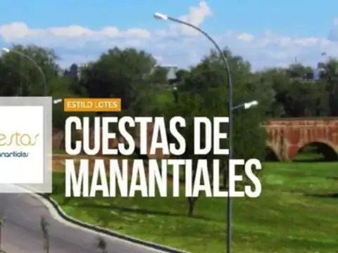 Lote en venta en Cuestas de Manantiales 250 m2 – Excelente ubicación y orientación