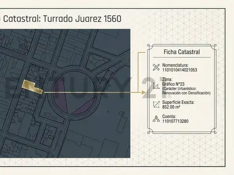 Terreno en Venta 20  mts Frente