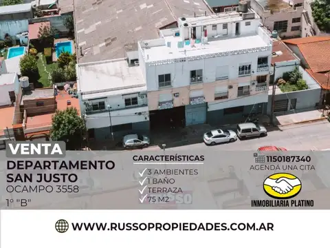 Departamento en Venta en San Justo, Partido de La Matanza