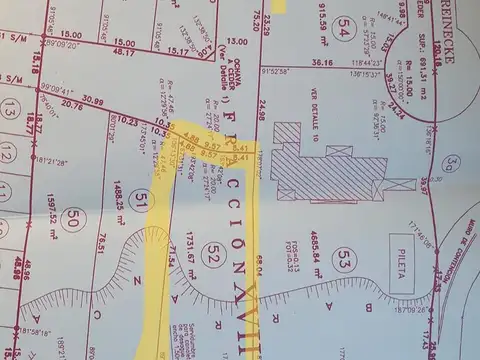 Terreno en Venta 71  mts Fondo