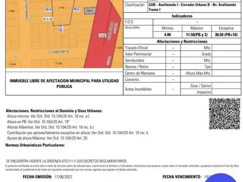 Terreno en Venta de 128,0 m2