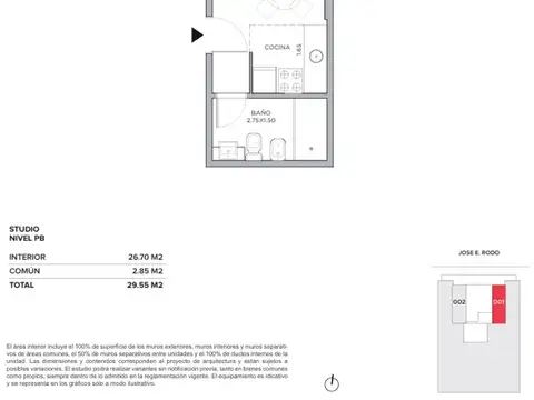 Departamento en Venta de Monoambiente