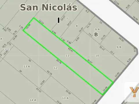 Terreno en Venta 65  mts Fondo