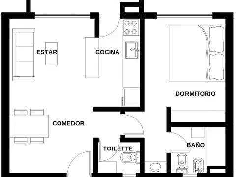 Departamento en Venta 1 año