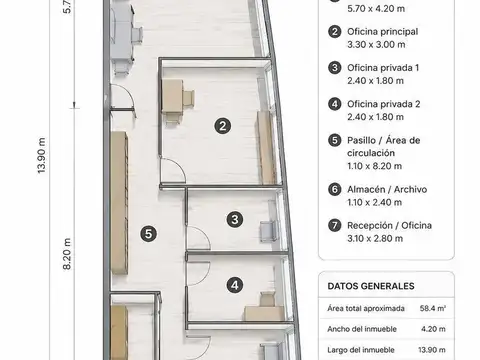 Oficina en Alquiler en Olivos, $ 3.000.000