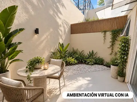 AMPLIO MONOAMBIENTE CON PATIO/ HOY MODIFICADO A 2 AMBIENTES EN LA ISLA