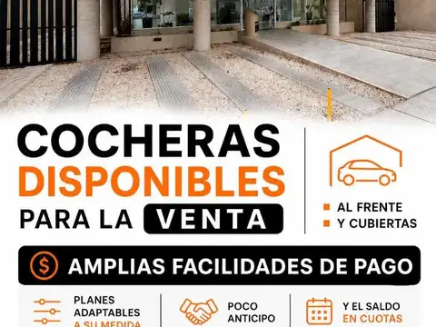 COCHERAS DISPONIBLES CUBIERTAS Y DESCUBIERTAS