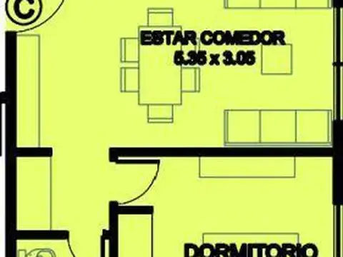 Departamento en Alquiler de 2 ambientes