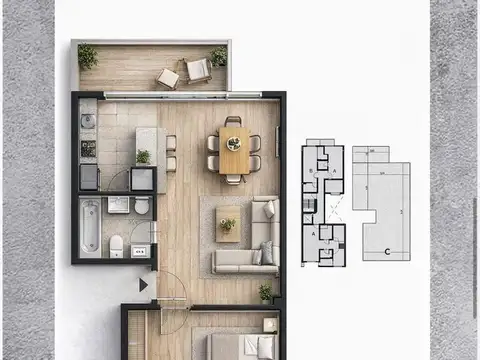 Departamento en Venta en Villa Urquiza, USD 125.000