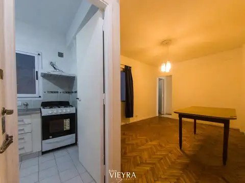 Departamento 2 ambientes con 1 baño