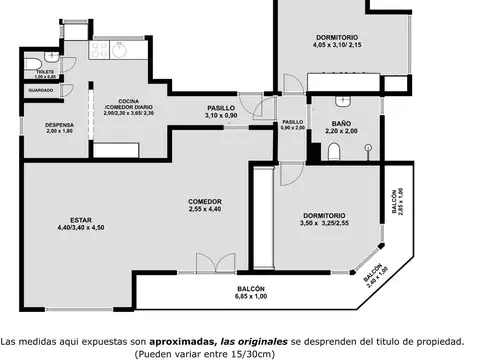Departamento en Venta de 3 ambientes