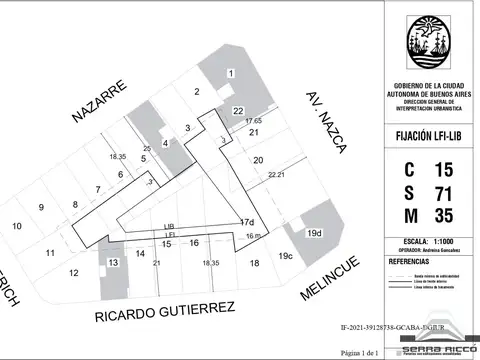 Terreno en Venta 8  mts Frente
