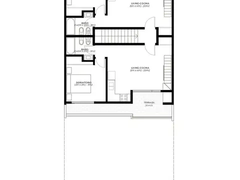 Venta Departamento 2 Ambientes en Castelar Norte