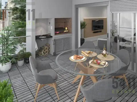 Venta Depto Duplex 3 amb frente con Balcon Terraza y Parrilla en Palermo