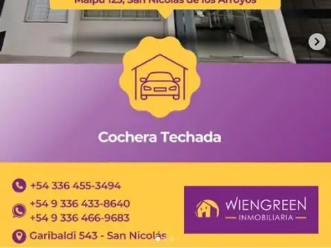 Vendo Cochera en Maipu 125