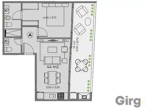 Departamento en Venta al Norte