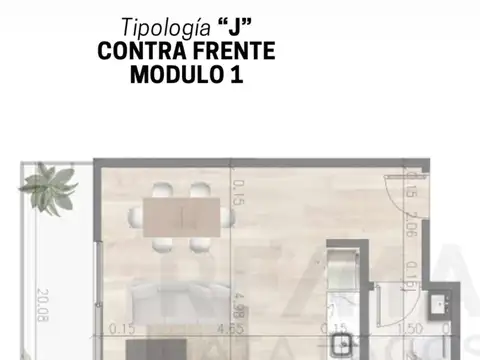 Departamento en Venta de Monoambiente