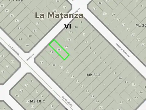 Terreno en Venta en Virrey del Pino, USD 11.500