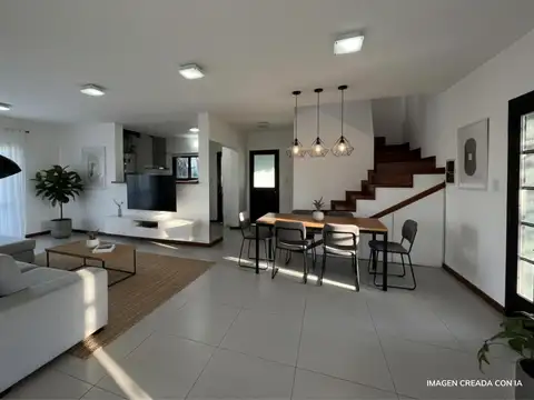 VENTA: casa de 3 dormitorios, galeria con parrillero, cochera en Tierra de Sueños 3, Roldan